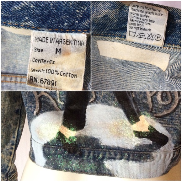 Hand-painted Michael Jackson on 80’s Denim Jacket - Picture 8 of 8